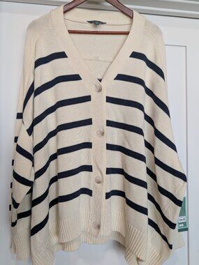 Cute Terra & Sky Long Sleeve Boyfriend Cardigan NWT